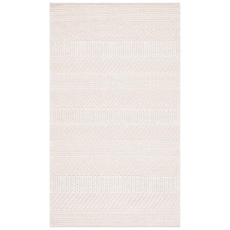 Safavieh 3 x 5 ft. Natura Hand Woven Rectangle Area Rug, Ivory NAT213A-3